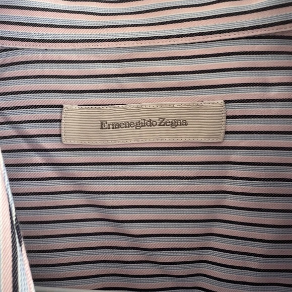 Zegna Button Down. Mens L - Picture 3 of 3